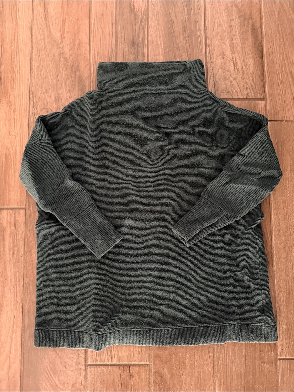 Free People Ottoman Cowl Neck Sweater in Dark Green - Size S